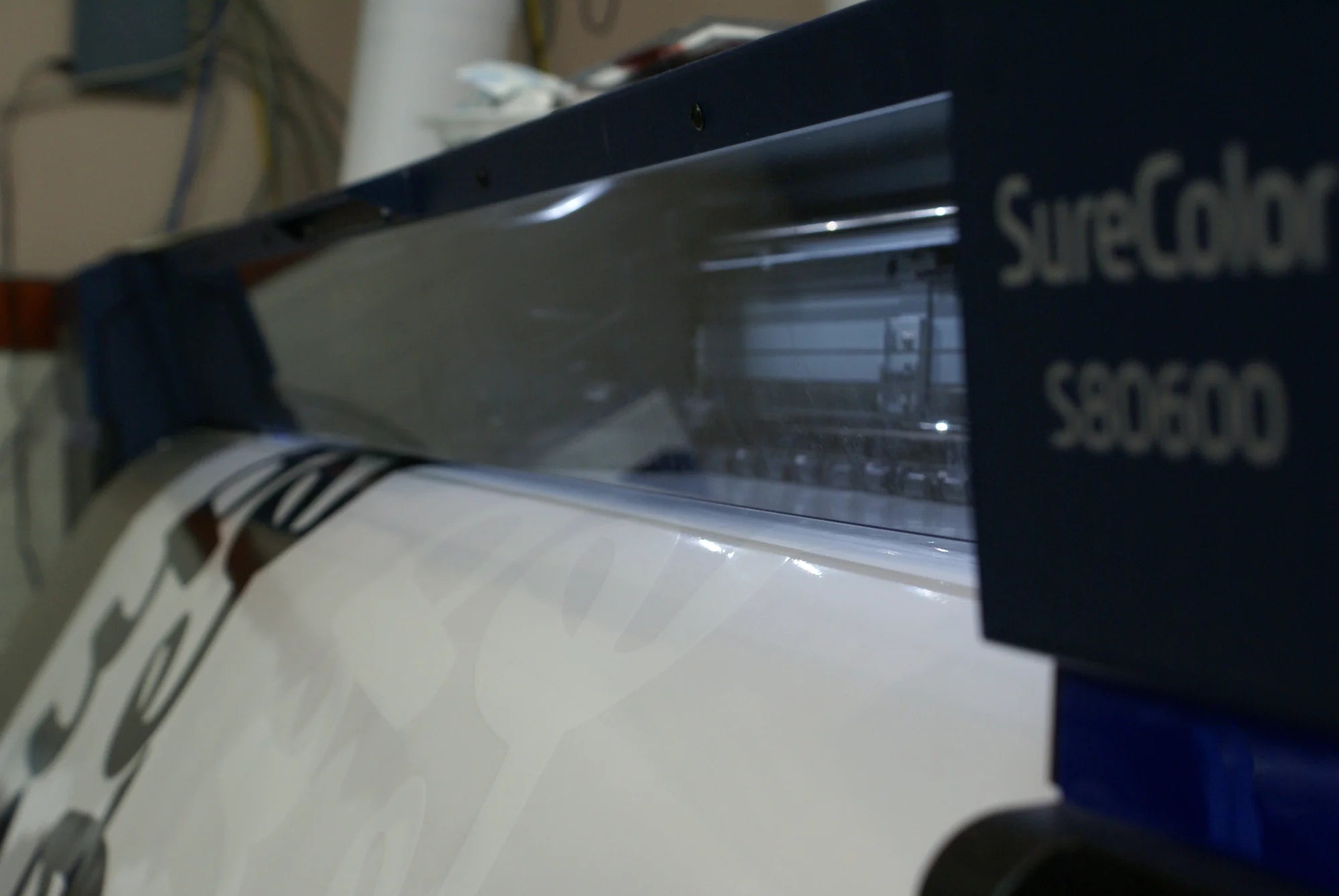 Custom Large Banner Printing - Banner Being Printed