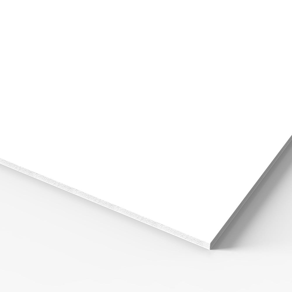 Blank white foam board sheet, 3/16 inch thick, lightweight foamcore panel for custom printing, mounting, and indoor displays.