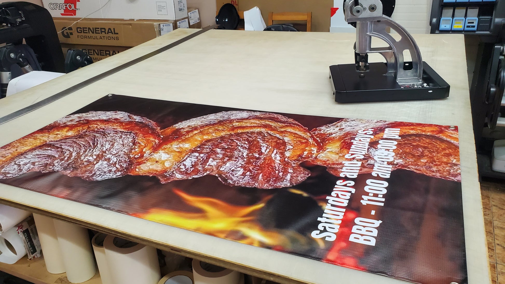 Custom Event Banner for Restaurant - Print with Provision Custom Banner Printing Custom Outdoor & Indoor Sign