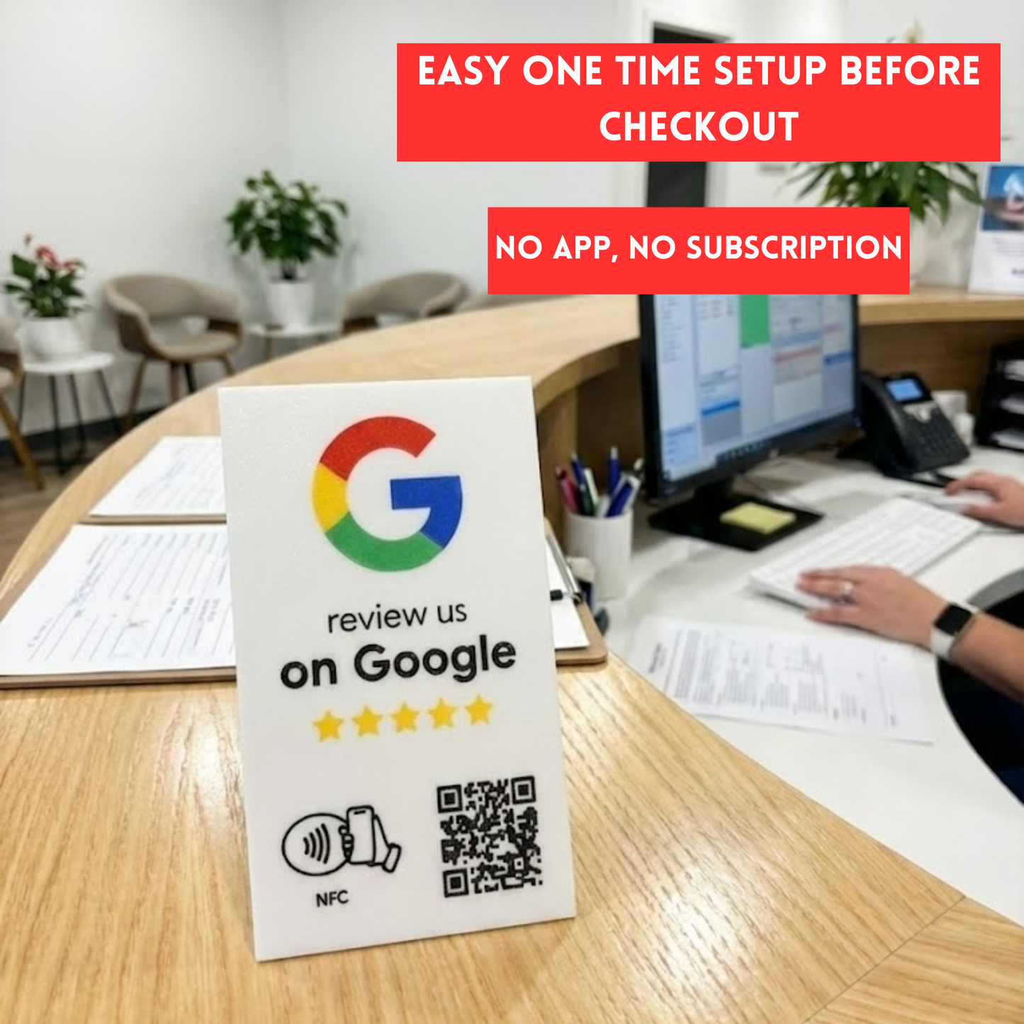 Google Review Stand - Turn Everyday Foot Traffic Into Powerful Social Proof
