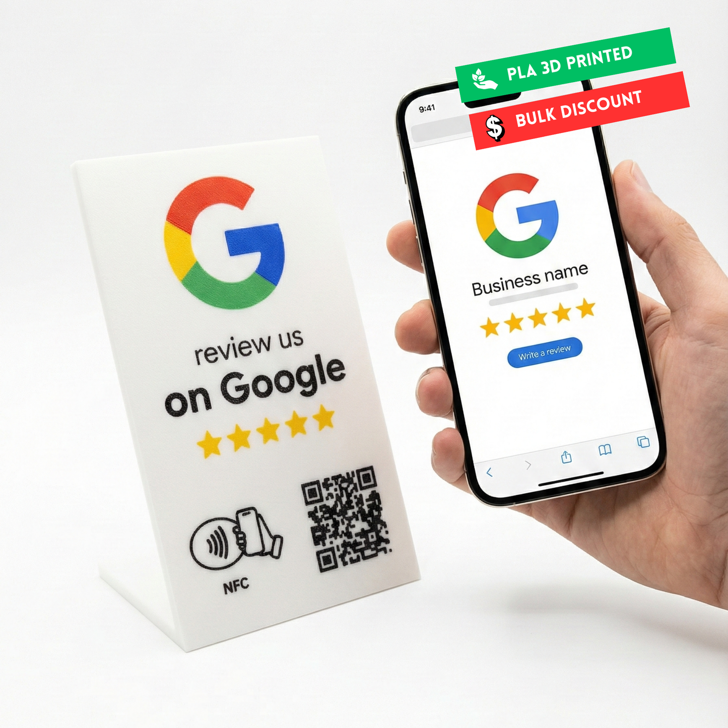 Google Review Stand - Turn Everyday Foot Traffic Into Powerful Social Proof