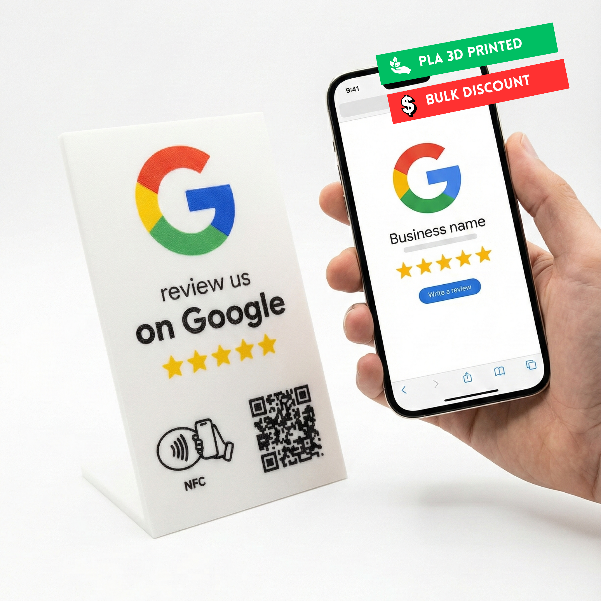 Google Review Stand - Turn Everyday Foot Traffic Into Powerful Social Proof