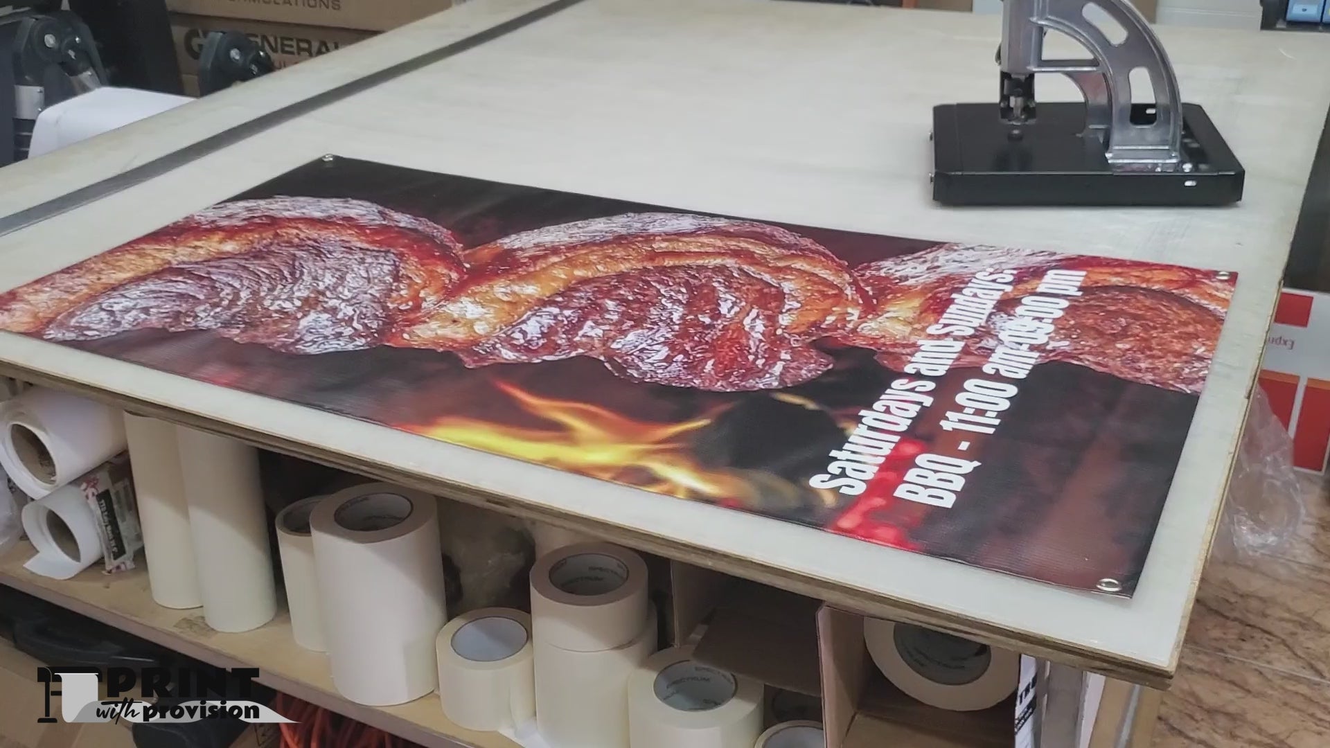 Custom Printed Event Banner for Restaurant - Print with Provision Custom Banner Printing Custom Outdoor & Indoor Sign
